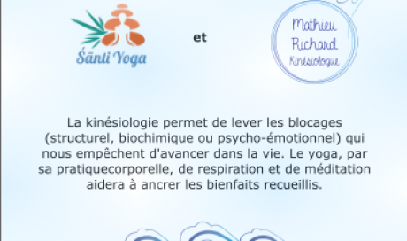 Atelier de kinésiologie et yoga par kinésiologue au Touvet